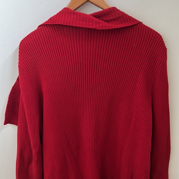Gorgeous Red Ralph Lauren Cardigan Size XL - Picture 4 of 4